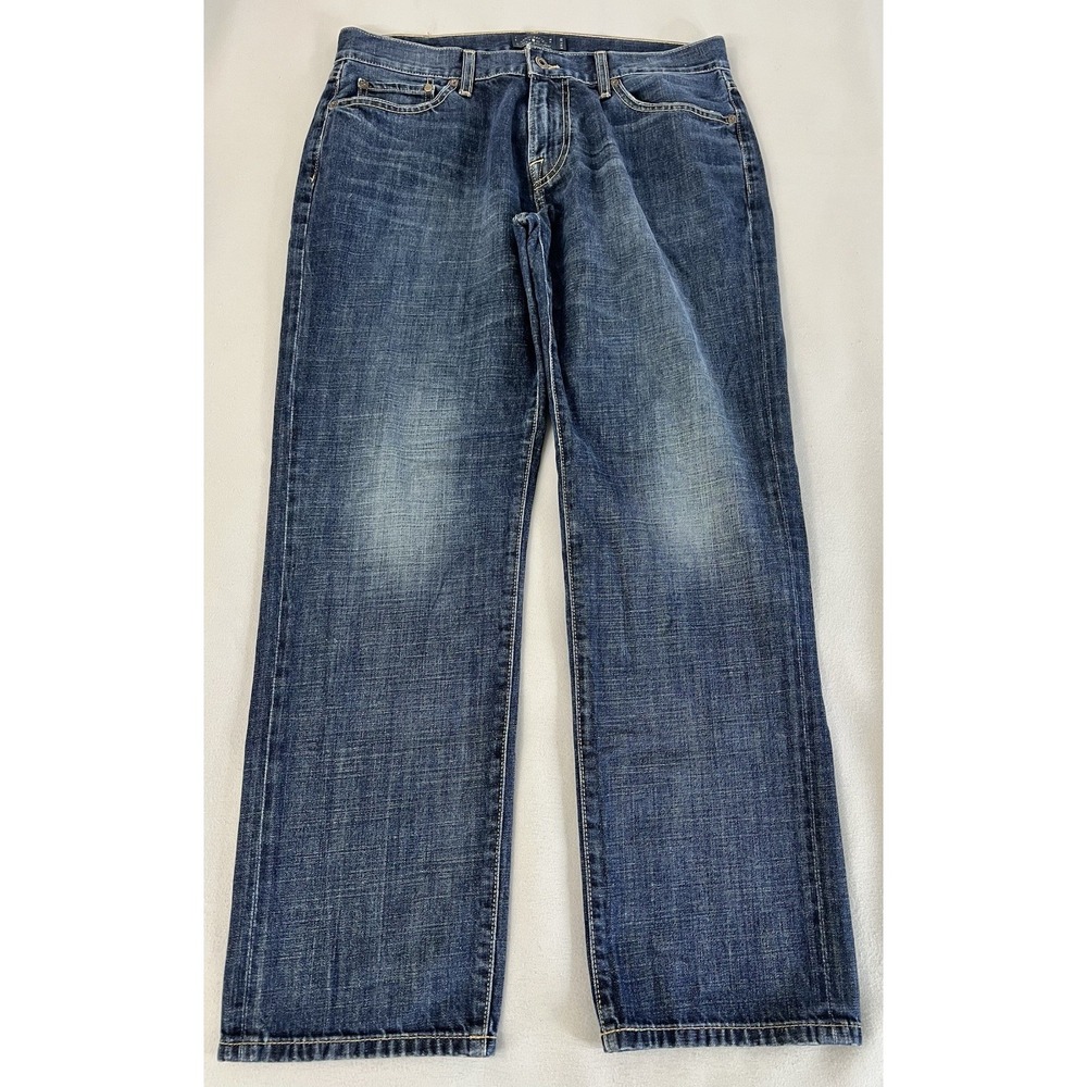 Lucky Brand 221 Original Straight Mens Jeans 34x30  Blue Denim Medium Wash